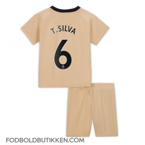 Chelsea Thiago Silva #6 Tredjetrøje Børn 2022-23 Kortærmet (+ Korte bukser)